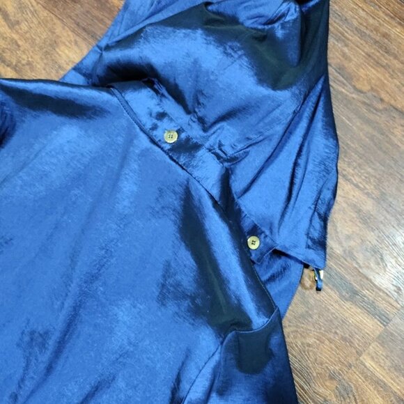 Mycra Pac Artsey Lagenlook Layering Outerwear Gorpcore Raincoat Blue Size Medium - Picture 13 of 13